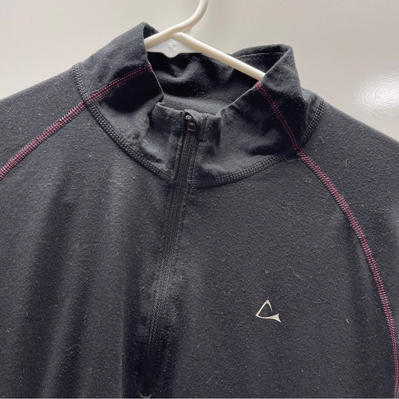 Merino Blend By Paradox Dri Release 1/4 Zip Pullover Womens Size XL black - Picture 3 of 8